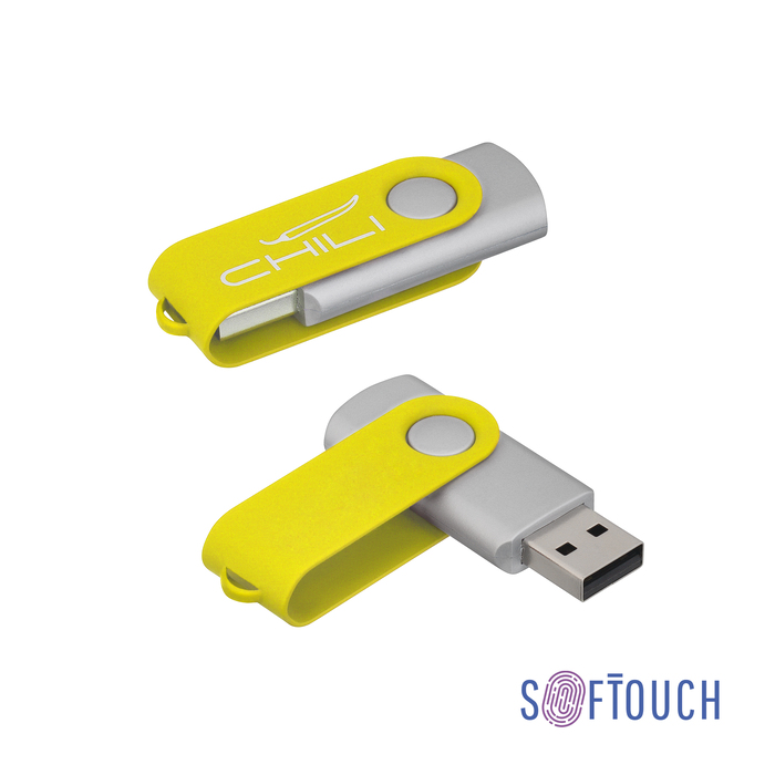 Флеш-карта "Vostok", объем памяти 16GB, покрытие soft touch# для нанесения логотипа