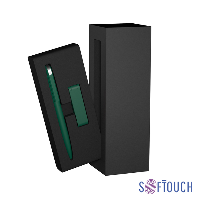 Набор ручка + флеш-карта 8 Гб в футляре, покрытие soft touch для нанесения логотипа