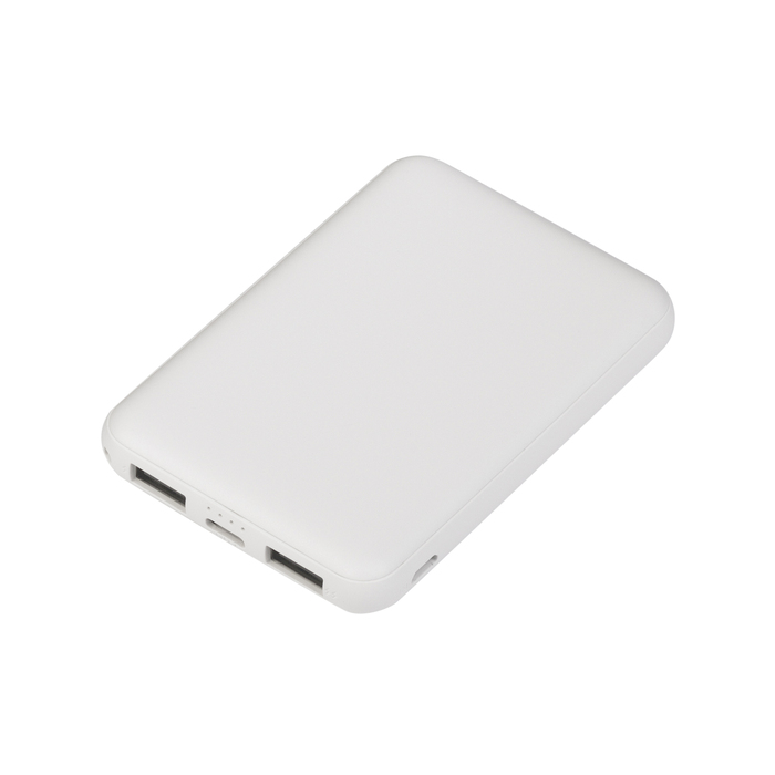 Зарядное устройство "Compact", 5000 mAh, белый для нанесения логотипа