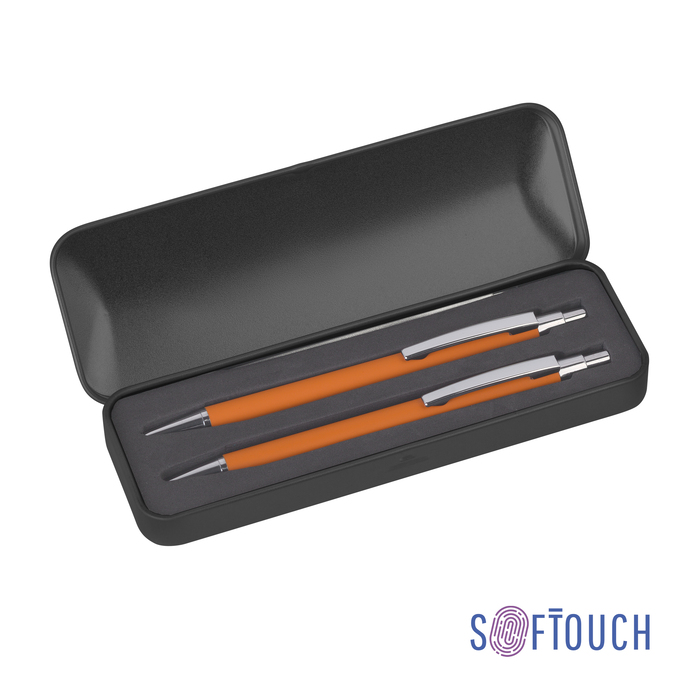 Набор "Ray" (ручка+карандаш), покрытие soft touch для нанесения логотипа