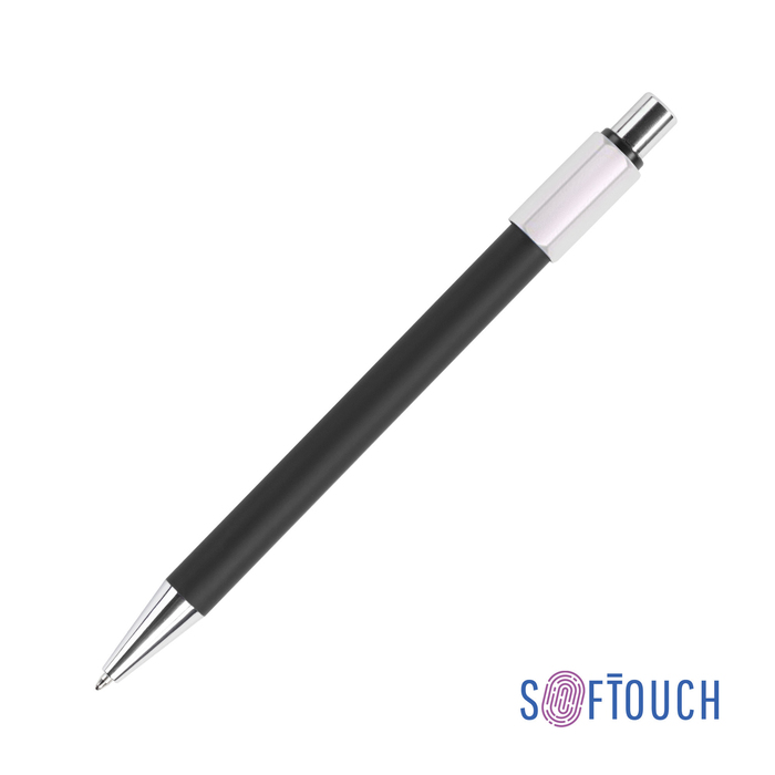 Ручка шариковая "Spin" с 6ти-гранным спиннером, покрытие soft touch для нанесения логотипа