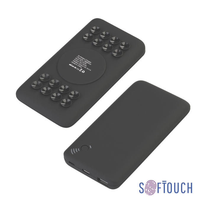 Беспроводное зарядное устройство "Ten SOFTTOUCH", 10000 mAh для нанесения логотипа