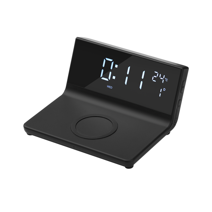 Зарядная станция с часами 15W Зенит (Zenith) для нанесения логотипа