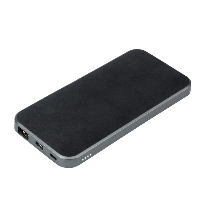 Внешний аккумулятор Ин Велюр (In Velour) 10000 mAh, черный для нанесения логотипа