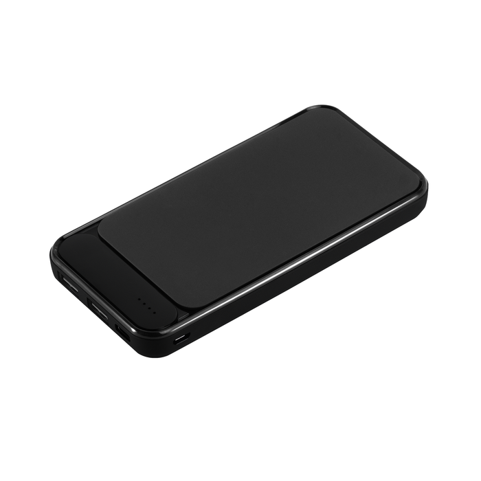 Внешний аккумулятор с подсветкой Старлайт Плюс PB (Starlight Plus PB) 10000 mAh, черный для нанесения логотипа
