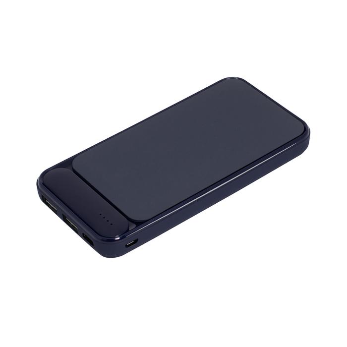 Внешний аккумулятор с подсветкой Старлайт Плюс PB (Starlight Plus PB) 10000 mAh, синий для нанесения логотипа
