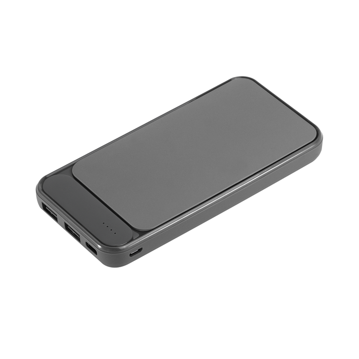 Внешний аккумулятор с подсветкой Старлайт Плюс PB (Starlight Plus PB) 10000 mAh, серый для нанесения логотипа