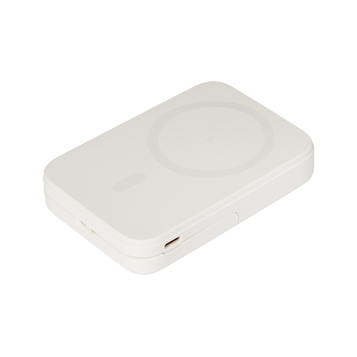 Внешний аккумулятор Юнион PD (Union PD) 10000mAh с функцией беспроводной зарядки 15W, белый для нанесения логотипа
