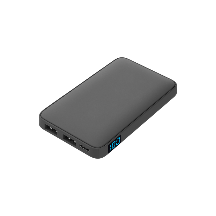 Внешний аккумулятор с подсветкой Анкор (Ancor) 5000 mAh, серый для нанесения логотипа