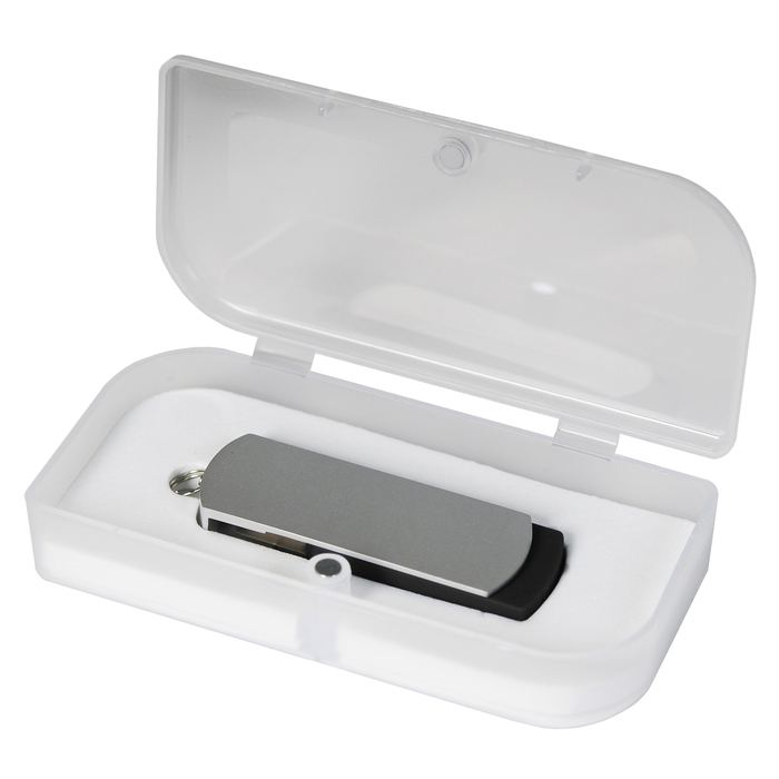 USB Флешка Элеганте (Elegante) 16 Gb, черный, в подарочной упаковке для нанесения логотипа