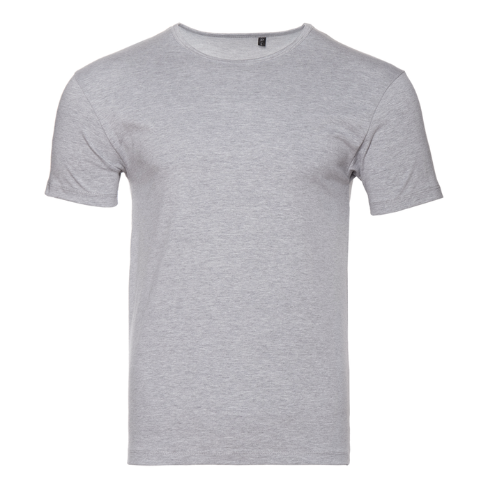 Футболка мужская STAN хлопок/эластан 180, 37, Серый меланж,  (50/60)  (44/XS) для нанесения логотипа