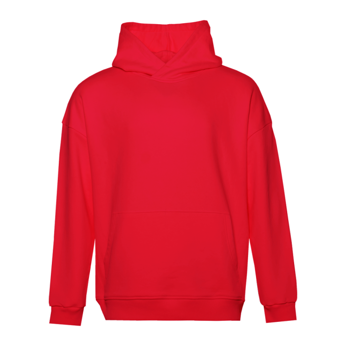 Худи унисекс STAN оверсайз футер без начёса 350, 66, Красный,  (14)  (44/XS) для нанесения логотипа