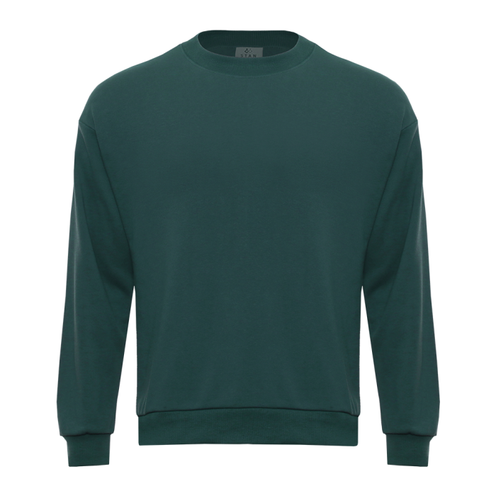 Свитшот унисекс STAN футер без начёса, 350, 96, Тёмно-зелёный,  (130)  (44/XS) для нанесения логотипа