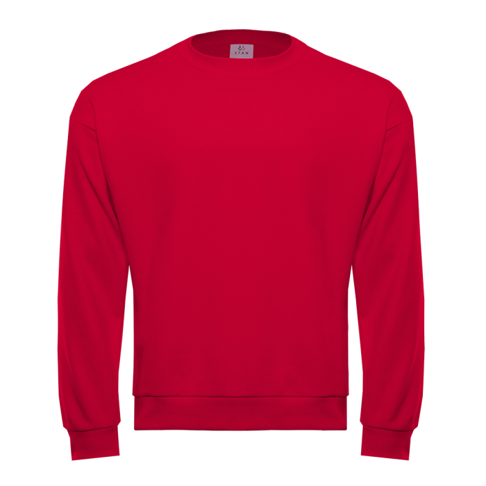 Свитшот унисекс STAN футер без начёса, 350, 96, Красный,  (14)  (44/XS) для нанесения логотипа