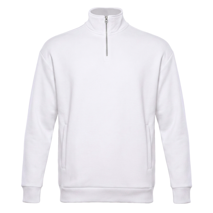 Толстовка STAN оверсайз на молнии, футер без начёса, 340, 102, Белый,  (10/1)  (44/XS) для нанесения логотипа