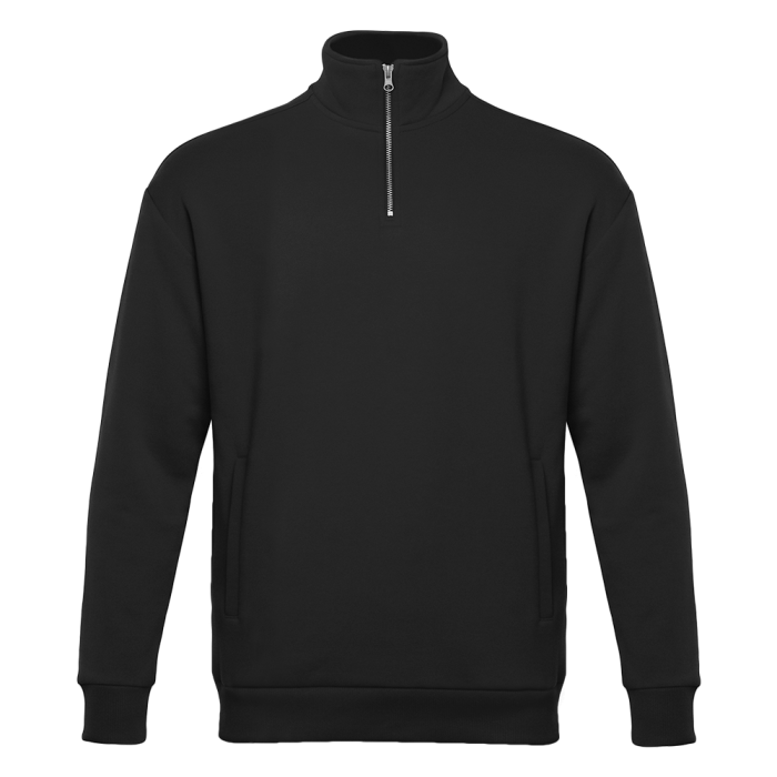 Толстовка STAN оверсайз на молнии, футер без начёса, 340, 102, Чёрный,  (20)  (44/XS) для нанесения логотипа