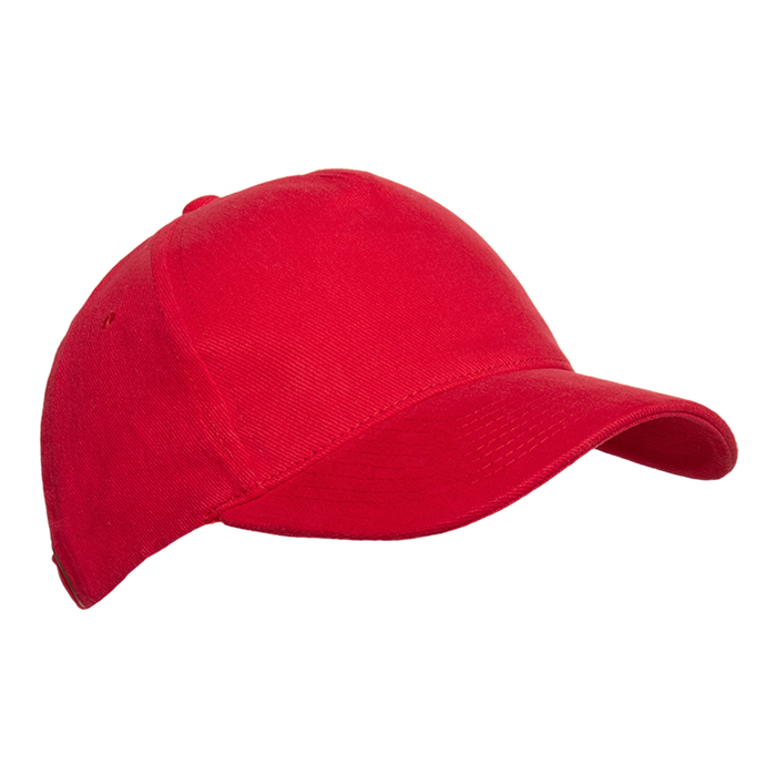 Бейсболка STAN 5 клиньев хлопок 280, 11, Красный,  (14)  (56-58/ONE SIZE) для нанесения логотипа