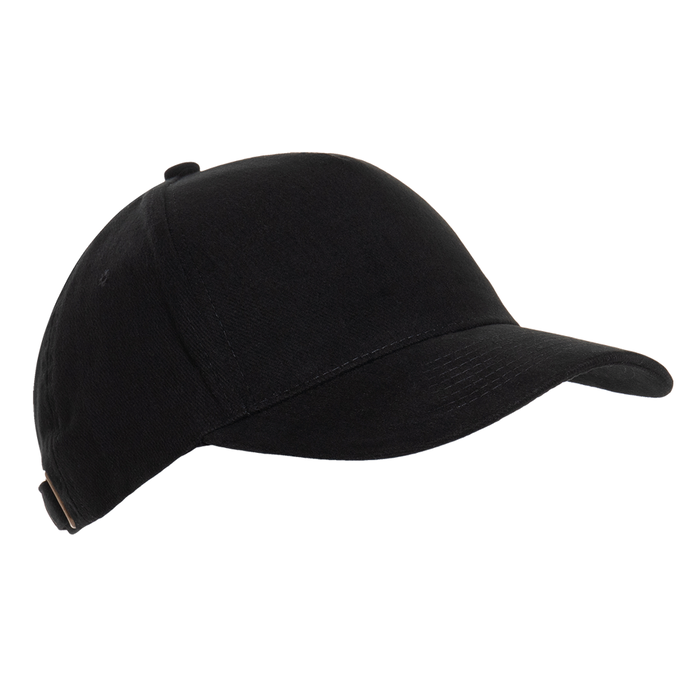Бейсболка STAN 5 клиньев хлопок 280, 11, Чёрный,  (20)  (56-58/ONE SIZE) для нанесения логотипа