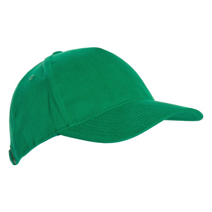 Бейсболка STAN 5 клиньев хлопок 280, 11, Зелёный,  (30)  (56-58/ONE SIZE) для нанесения логотипа