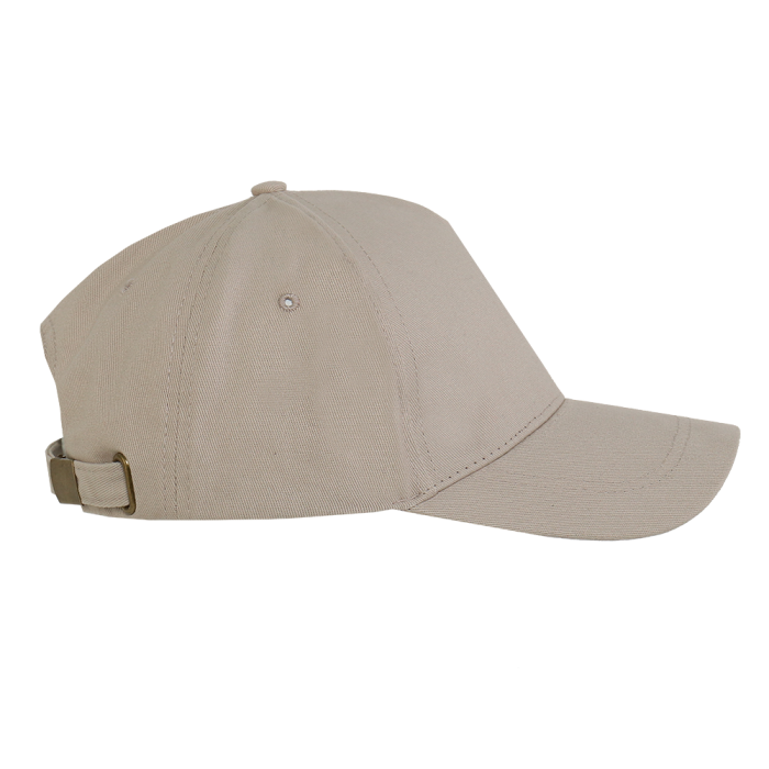 Бейсболка STAN 5 клиньев хлопок 260, 12, Бежевый,  (54/1)  (56-58/ONE SIZE) для нанесения логотипа
