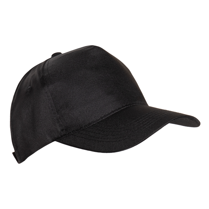 Бейсболка STAN 5 клиньев полиэстер 150, 10P, Чёрный,  (20)  (56-58/ONE SIZE) для нанесения логотипа