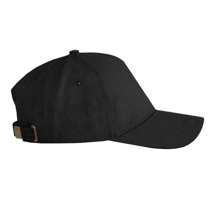 Бейсболка STAN 5 клиньев хлопок, 260, 112, Чёрный,  (20)  (56-58/ONE SIZE) для нанесения логотипа