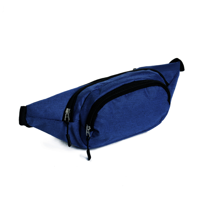 Сумка поясная STAN таффета 168D, 125, Синий меланж,  (116)  (ONE SIZE) для нанесения логотипа