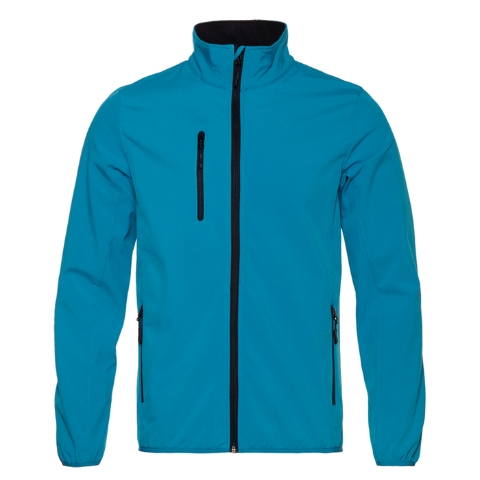 Куртка софтшелл softshell мужская STAN 275, 70N, Лазурный,  (40/1)  (42/XXS) для нанесения логотипа