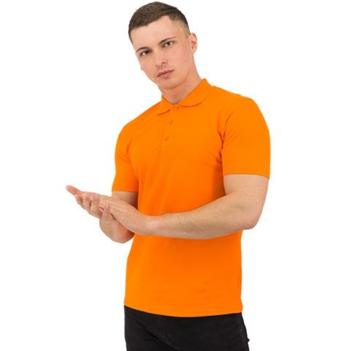 Рубашка поло Rock, мужская (оранжевая, 2XL) для нанесения логотипа