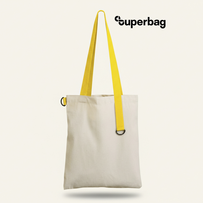 Шоппер Superbag (неокрашенный с желтым) для нанесения логотипа