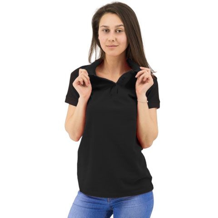 Рубашка поло Rock Lady, женская (черная, 2XL) для нанесения логотипа