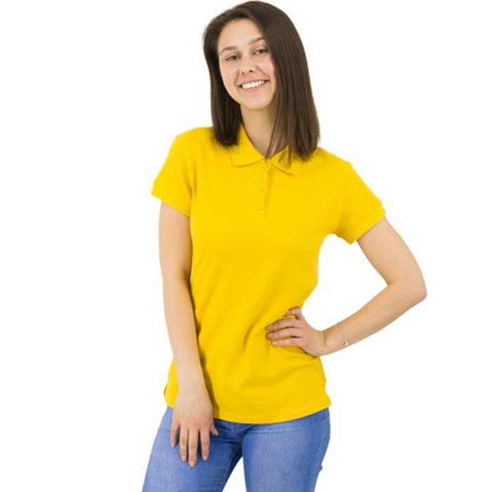 Рубашка поло Rock Lady, женская (желтая, 2XL) для нанесения логотипа