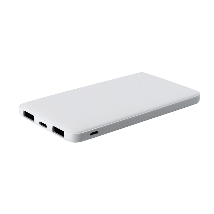 Внешний аккумулятор Bplanner Power 1 ST, софт-тач, 5000 mAh (Белый) для нанесения логотипа