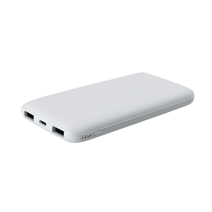 Внешний аккумулятор Bplanner Power 2 ST, софт-тач, 10000 mAh (Белый) для нанесения логотипа