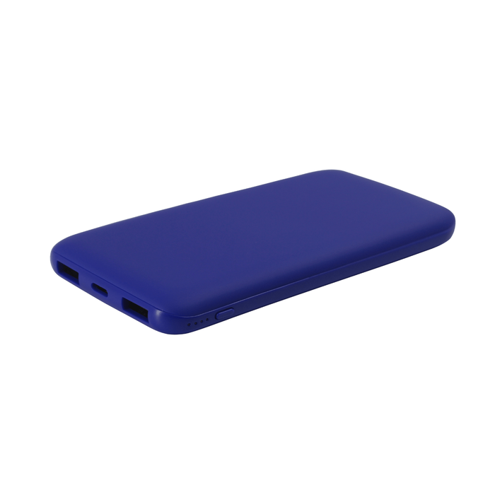 Внешний аккумулятор Bplanner Power 2 ST, софт-тач, 10000 mAh (Синий) для нанесения логотипа