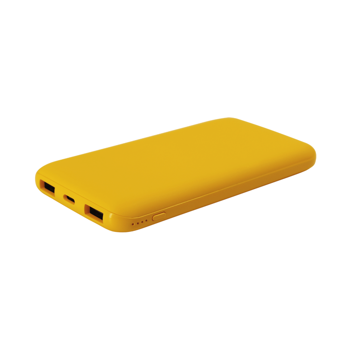 Внешний аккумулятор Bplanner Power 2 ST, софт-тач, 10000 mAh (Желтый) для нанесения логотипа