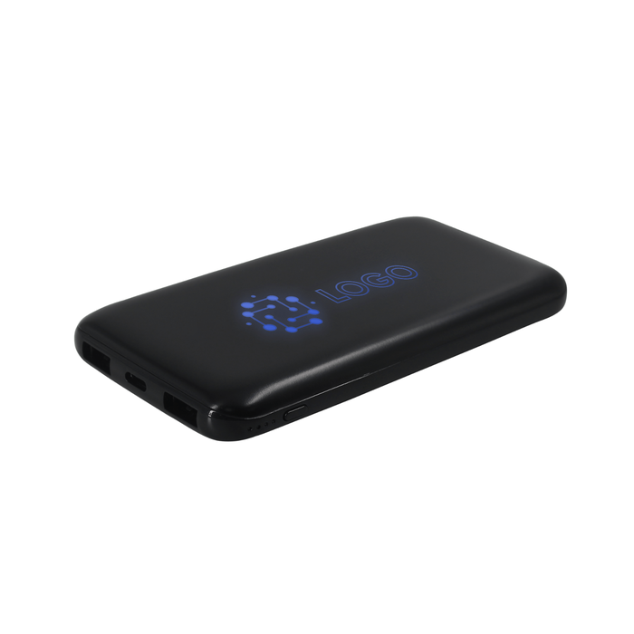 Внешний аккумулятор с подсветкой Bplanner Power 4 ST, 8000 mAh (Синий) для нанесения логотипа