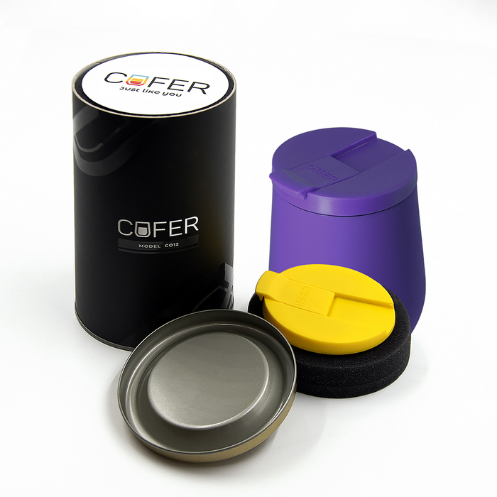 Набор Cofer Tube NEO DUO CO12s (М) black (фиолетовый с желтым) для нанесения логотипа
