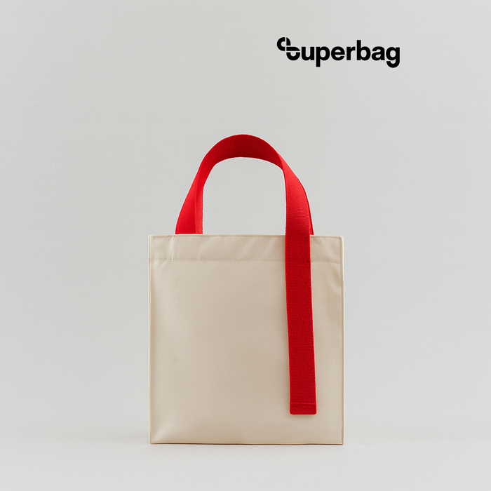 Шоппер Superbag Pack (S) (неокрашенный с красным) для нанесения логотипа