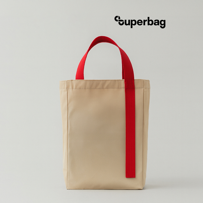 Шоппер Superbag Pack (M) (неокрашенный с красным) для нанесения логотипа