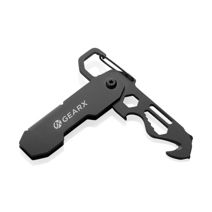 Мультитул GearX с карабином и открывалкой для посылок для нанесения логотипа
