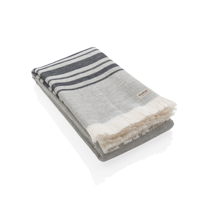 Накидка Ukiyo Yumiko из переработанного хлопка AWARE™, 100x180 см для нанесения логотипа