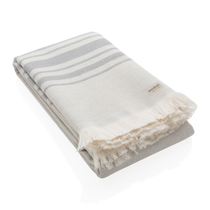 Накидка Ukiyo Yumiko из переработанного хлопка AWARE™, 100x180 см для нанесения логотипа