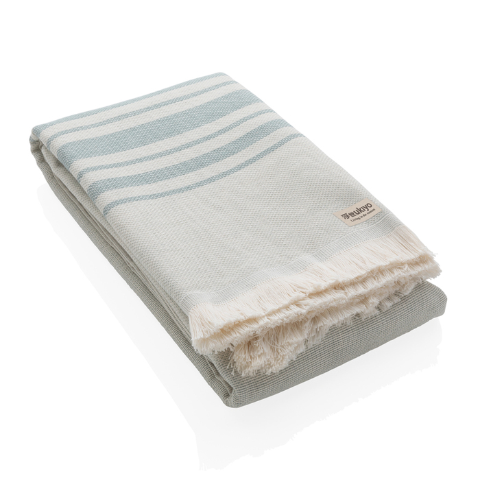 Накидка Ukiyo Yumiko из переработанного хлопка AWARE™, 100x180 см для нанесения логотипа
