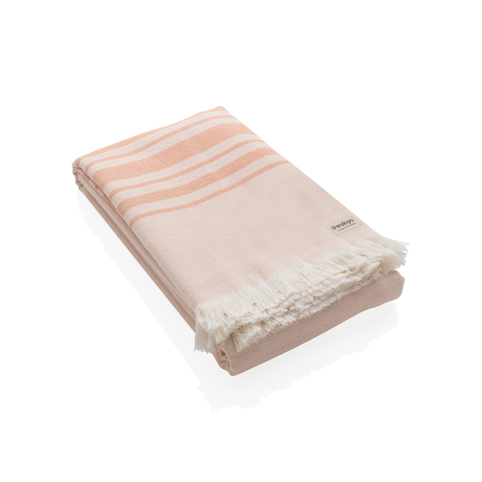 Накидка Ukiyo Yumiko из переработанного хлопка AWARE™, 100x180 см для нанесения логотипа