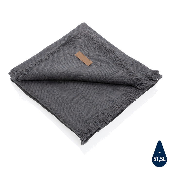 Плед Ukiyo из Polylana® Aware™, 130x150см для нанесения логотипа