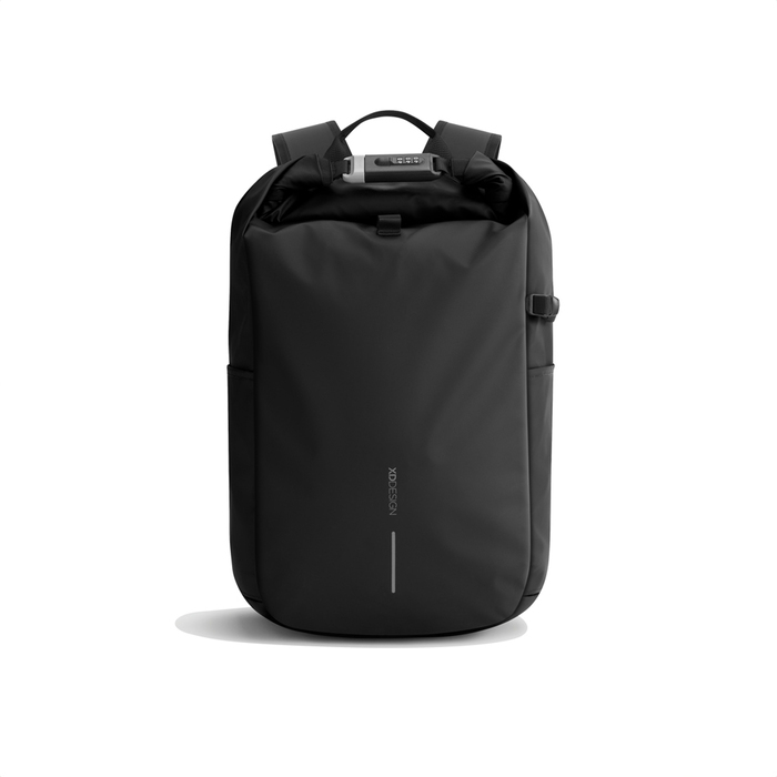 Антикражный рюкзак Urban Roll-top, черный для нанесения логотипа
