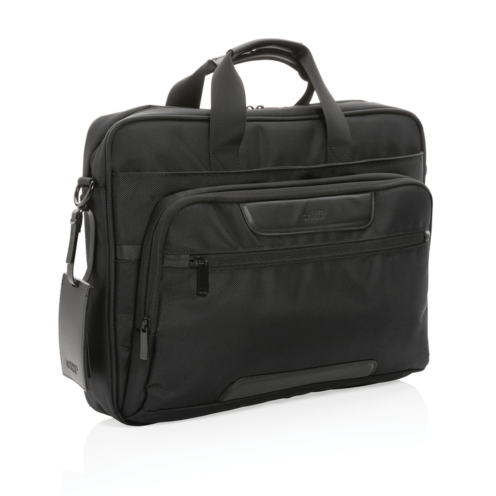 Сумка для ноутбука Swiss Peak Voyager из RPET AWARE™, 15,6" для нанесения логотипа