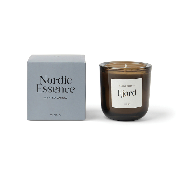 Маленькая ароматическая свеча VINGA Nordic Essence в стекле для нанесения логотипа