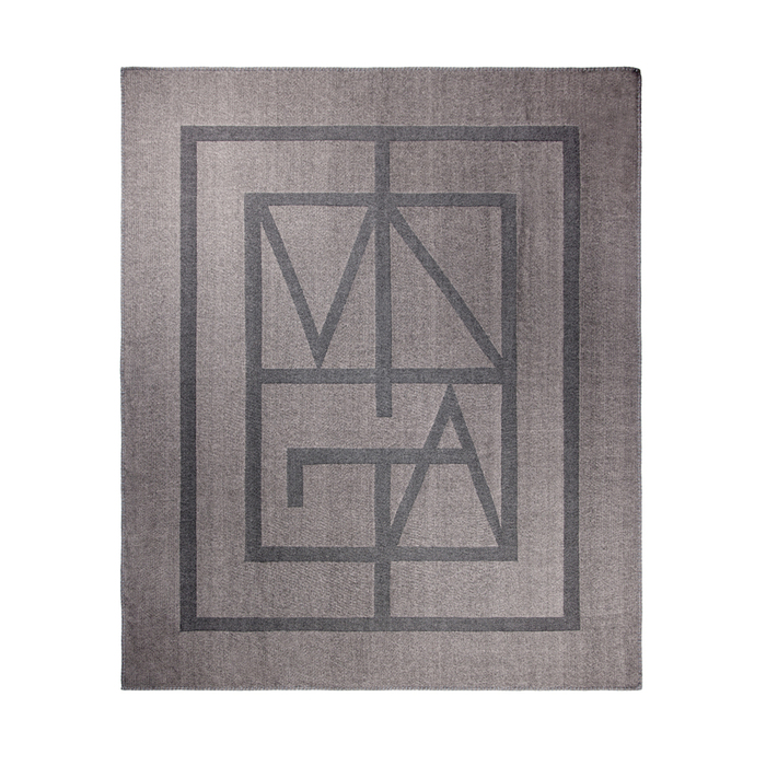 Плед VINGA Monogram из переработанного полиэстера GRS, 170x130 см для нанесения логотипа